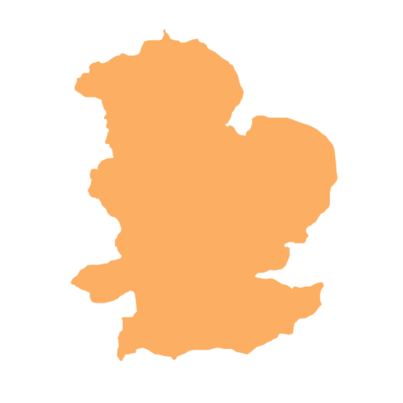 Sheep farming UK map showing east and central England